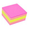 Bloczek samoprzylepny 76x76mm 400k mix różowy/żółty STICKN 21536
