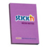 Bloczek samoprzylepny 76x51mm 100k fioletowy neon 21208 STICK`N