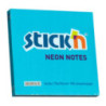 Bloczek samoprzylepny 76x76mm 100k niebieski neonowy 21209 STICK`N