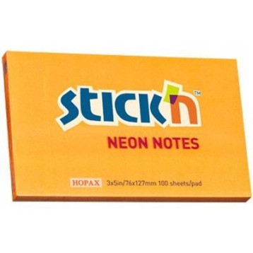 Bloczek 127x76mm 100k pomarańczowy neonowy 21168 STICKN