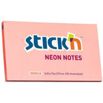 Bloczek STICKN 127x76mm różowy neonowy 100k 21170 STICKN