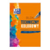 Blok techniczny szkolny A4 kolorowy 10 kartek 225g 400093230 OXFORD