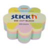 Notes STICK`N 67x67mm KWIATEK MIX 5 KOL. PASTELOWYCH, 250 kartek 21832