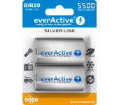 Akumulatorek Ni-MH EVERACTIVE Silver Line D/HR20 5000mAh blister (2szt)