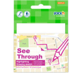 Notes samoprzylepny 76x76mm 50k przezroczysty STICK`N 21712