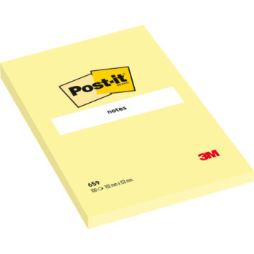 Bloczek samoprzylepny 102x152mm 100k żółty POST-IT 659 FT510010612 3M