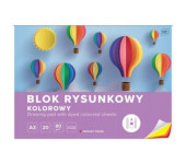 Blok rysunkowy kolorowy A3 20k INTERDRUK