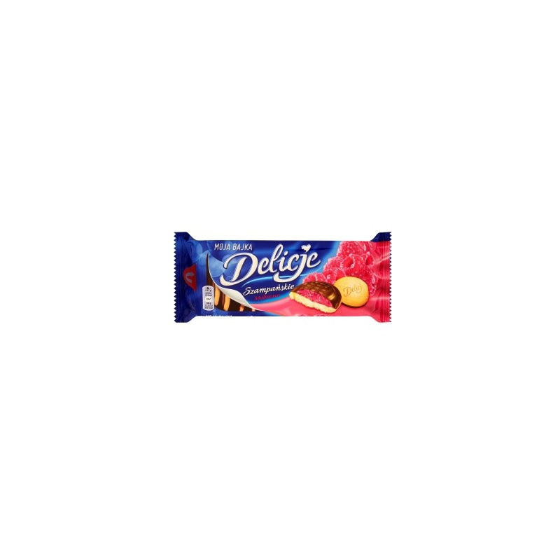 Ciastka DELICJE Szampańskie malina 147g