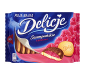 Ciastka DELICJE Szampańskie 294g malina