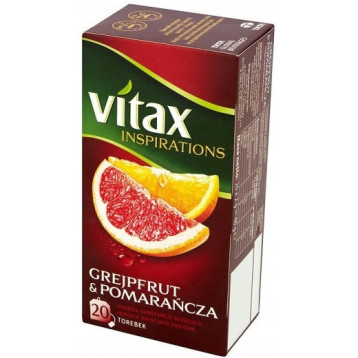 Herbata VITAX INSPIRATIONS (20 torebek 2g) GREJPFUT&POMARAŃCZA zawieszka