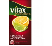 Herbata VITAX INSPIRATIONS (20 torebek 2g) Limonka & Cytryna zawieszka