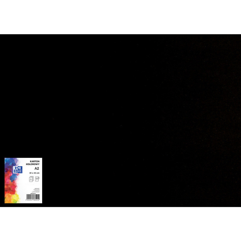 Blok karton kolorowy CREATINIO A2 160g 25 arkuszy nr.99 czarny 400150171 TOP 2000