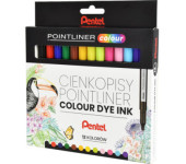 Cienkopisy POINTLINER COLOUR (12szt) S40-ST12PL PENTEL