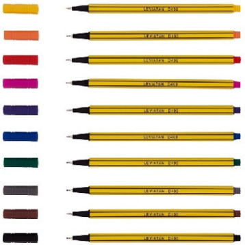 Cienkopis D400 10szt.mix 105226 LEVIATAN D.RECT