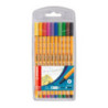 Cienkopis STABILO point 8810 0.4mm zestaw 10szt. w plastikowym etui