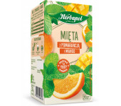 Herbata HERBAPOL ziołowo-owocowa (20tb) Mięta z pomarańczą i mango 30g