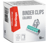 Klipy Buldog 57mm 10szt. kolorowe 255058 BERLINGO