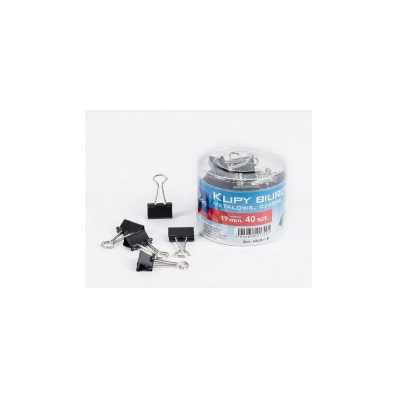 Klipy 19mm 40szt. GK001-B TETIS