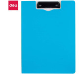 Deska z klipem pionowa A4 zamykana PP RIO niebieska EF75002 BLUE DELI