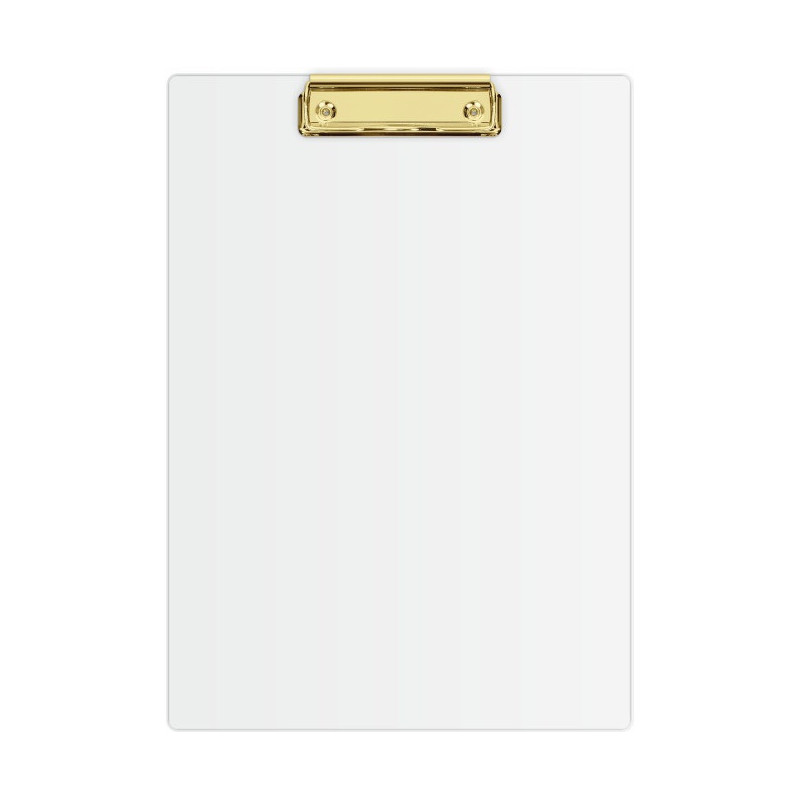 Deska z klipem Clipboard A4 biała (złoty mechanizm) KHG-01-10 BIURFOL