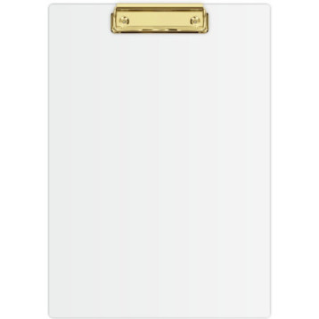 Deska z klipem Clipboard A4 biała (złoty mechanizm) KHG-01-10 BIURFOL Deska z klipem Clipboard A4 biała (złoty mechanizm) KHG-01-10 BIURFOL