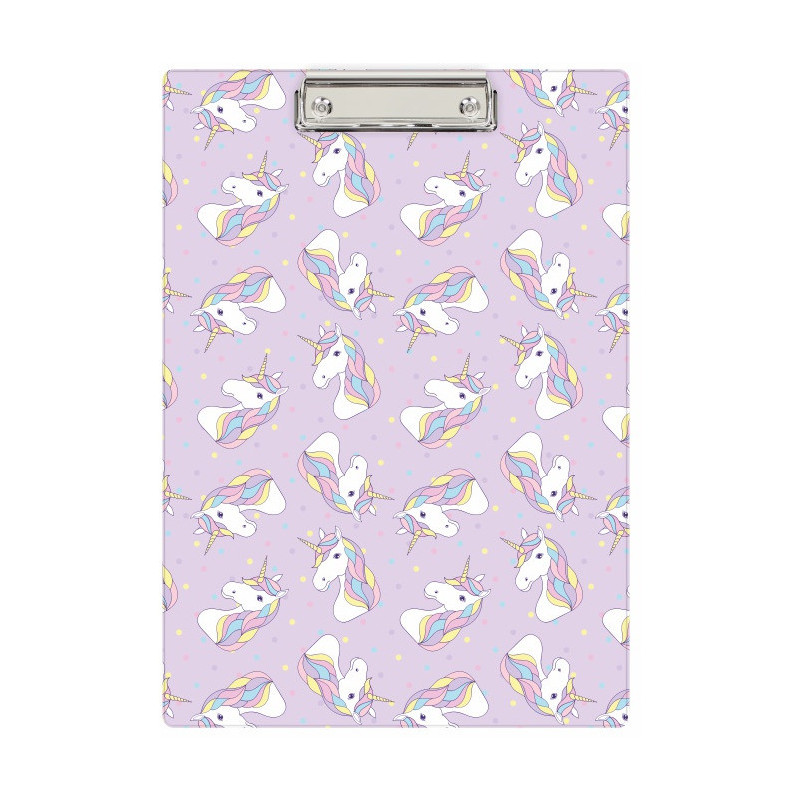 Deska z klipem Clipboard A4 nadruk Jednorożce KHN-01-30 BIURFOL