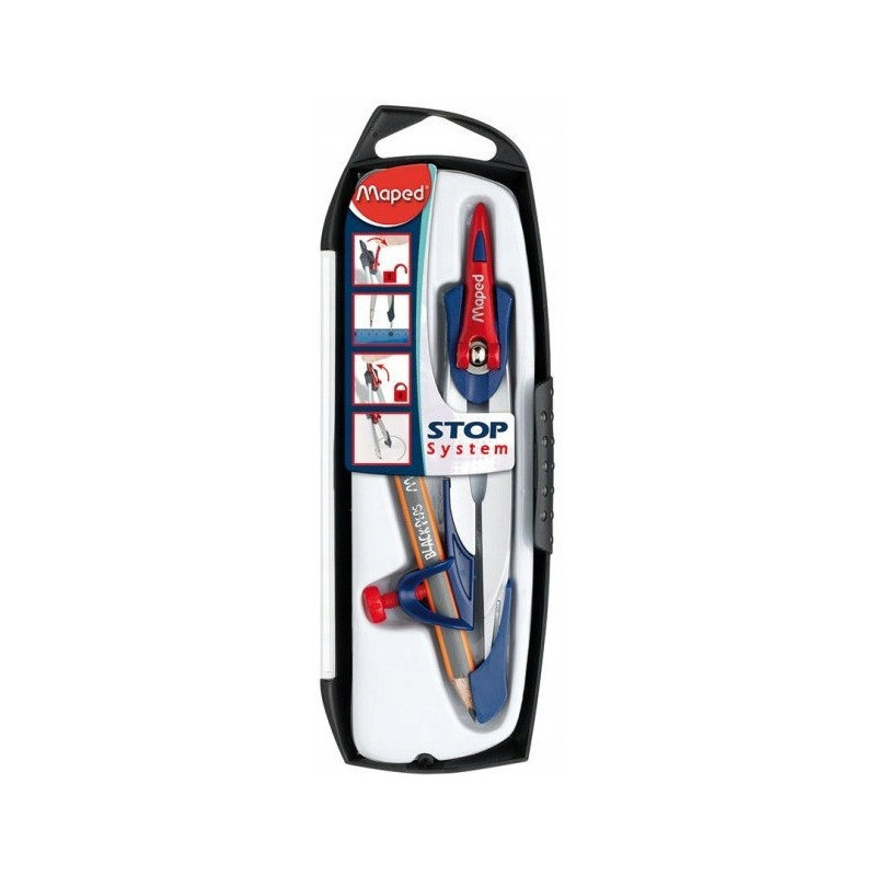 Cyrkiel STOP SYSTEM z ołówkiem 196510 MAPED