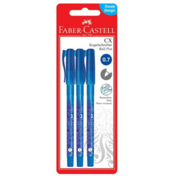 Długopis automatyczny CX7 0,7mm niebieski 3szt. 246806 Faber-Castell Długopis automatyczny CX7 0,7mm niebieski 3szt. 246806 Faber-Castell
