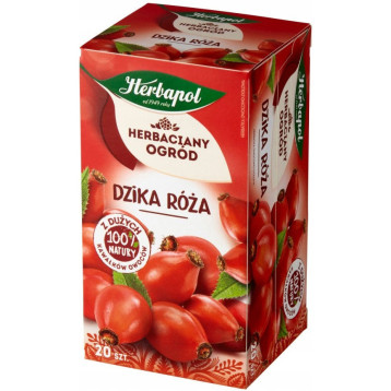 Herbata HERBAPOL owocowo-ziołowa (20 tb) Dzika Róża 70g HERBACIANY OGRÓD Herbata HERBAPOL owocowo-ziołowa (20 tb) Dzika Róża 70g HERBACIANY OGRÓD