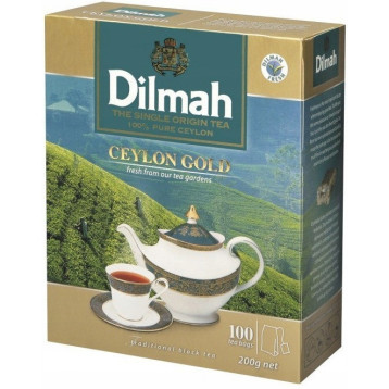 Herbata DILMAH CEYLON GOLD (100 torebek 2g) czarna Herbata DILMAH CEYLON GOLD (100 torebek 2g) czarna