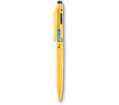 Długopis automatyczny 1mm niebieski, żółta obudowa KD708-NY TETIS