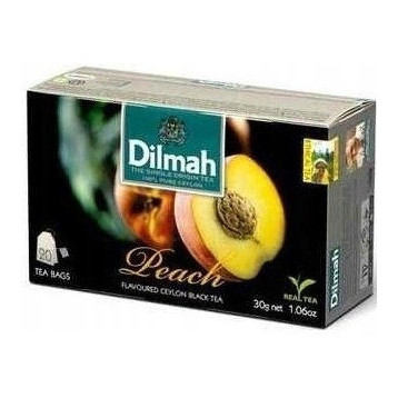 Herbata DILMAH (20 torebek) czarna z aromatem Brzoskwinia