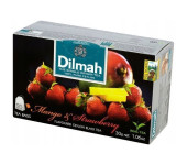 Herbata DILMAH (20 torebek) czarna z aromatem Mango & Truskawka
