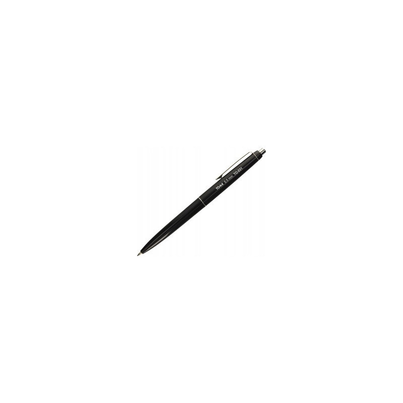 Długopis automatyczny ASYSTENT czarny wkład niebieski 0,5mm TO-031 TOMA
