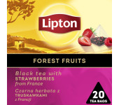 Herbata LIPTON PIRAMID (20 torebek) czarna z aromatem Owoce Leśne FOREST FRUIT 34g