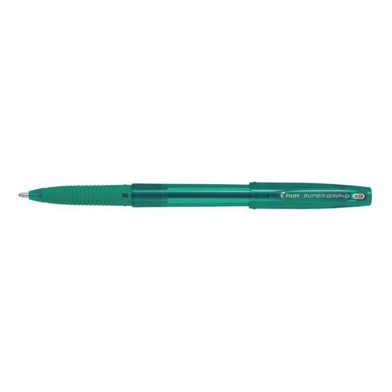 Długopis Pilot Super Grip G ze skuwką XB zielony BPS-GG-XB-G