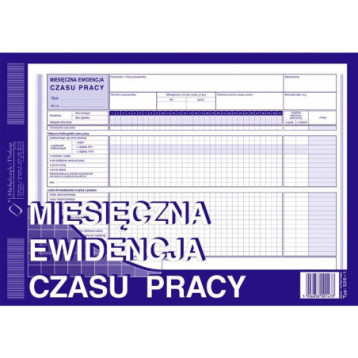 526-1 MEC Miesięczna ewidencja czasu pracy Michalczyk i Prokop 526-1 MEC Miesięczna ewidencja czasu pracy Michalczyk i Prokop