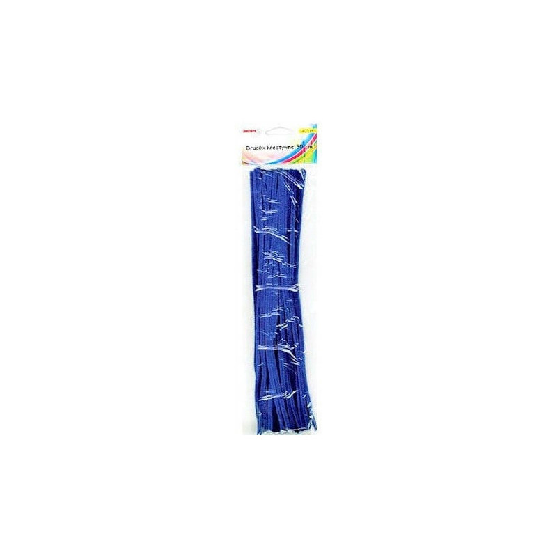 Druciki kreatywne dr08 niebieskie 30cm(40) BREWIS