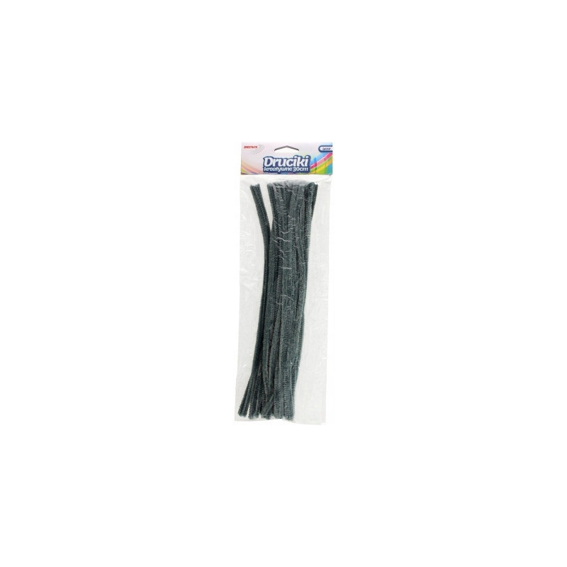 Druciki kreatywne dr21 szare 30cm (40) BREWIS