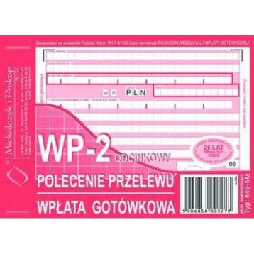 449-5M Polecenie przelewu (1+1) A6 80kartek Michalczyk i Prokop 449-5M Polecenie przelewu (1+1) A6 80kartek Michalczyk i Prokop