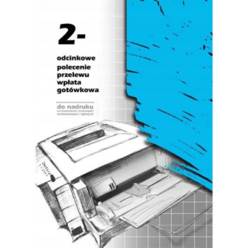 F-110-2 2-odcinkowe polecenie przelewu MICHALCZYK&PROKOP A4 100 kartek F-110-2 2-odcinkowe polecenie przelewu MICHALCZYK&PROKOP A4 100 kartek