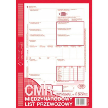 800-1 CMR A4 80kartek 1+3 międzynarodowy list przewozowy Michalczyk i Prokop 800-1 CMR A4 80kartek 1+3 międzynarodowy list przewozowy Michalczyk i Prokop