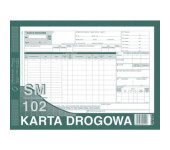 801-1 Karta drogowa SM/102 (samochód ciężarowy) A4 offset MICHALCZYK