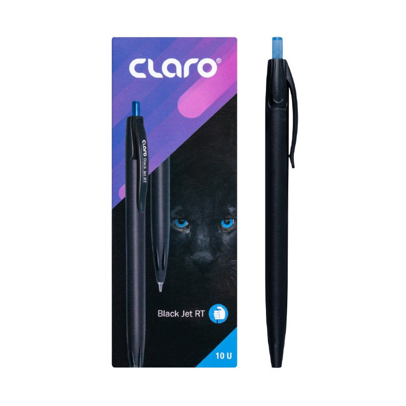 Długopis automatyczny CLARO BLACK JET RT 1,0mm niebieski Długopis automatyczny CLARO BLACK JET RT 1,0mm niebieski
