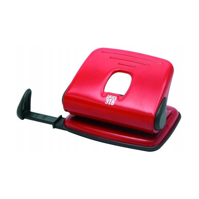 Dziurkacz SAX 318 czerwony 15k