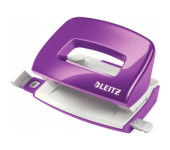 Dziurkacz mini LEITZ WOW metalowy fioletowy 50601062
