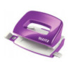 Dziurkacz mini LEITZ WOW metalowy fioletowy 50601062
