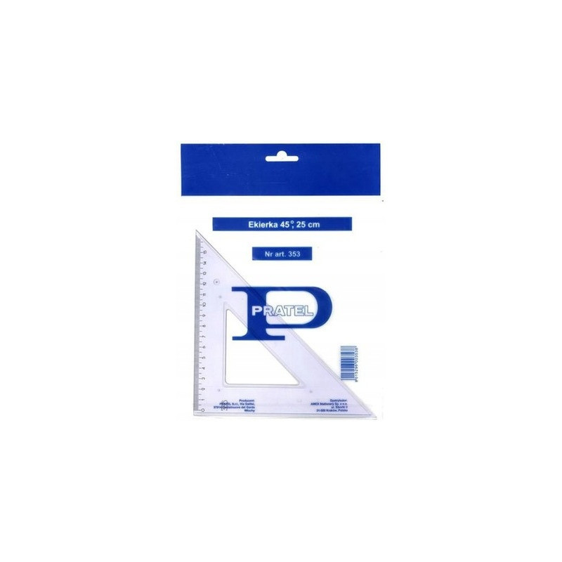 Ekierka średnia 25cm/45 ME103-00 MEMOBE