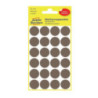 Trwałe kółka Q18mm 96szt/op szarobrązowe 3116 AVERY ZWECKFORM