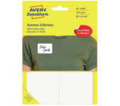Etykieta identyfikatory imienne 80x54mm(10 arkuszy || 40etykiet) Sztuczny jedwab 51063 AVERY ZWECKFORM